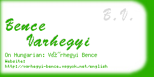 bence varhegyi business card